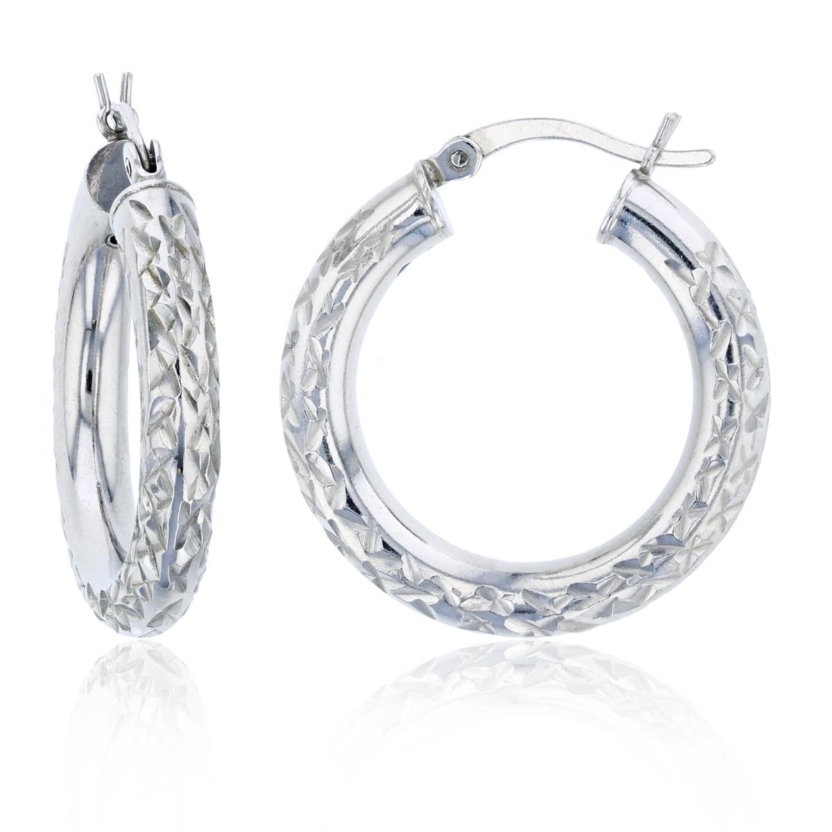 Sterling Silver 3X25MM DC HOOP