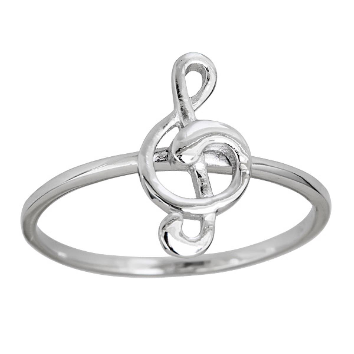Sterling Silver Musical Note Ring