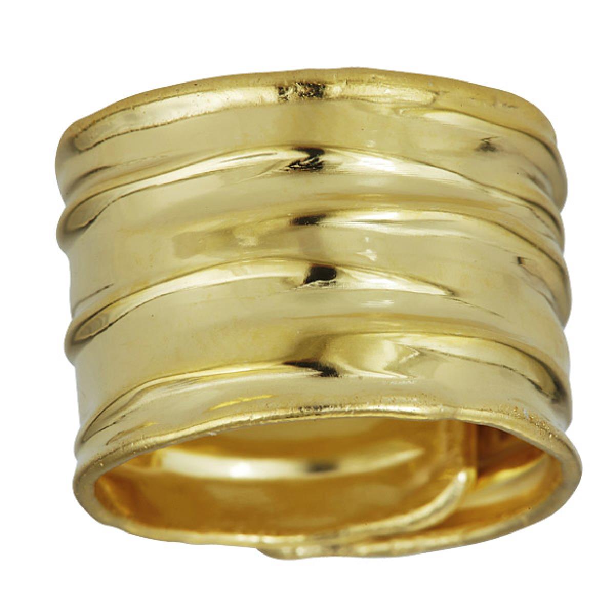 Sterling Silver Yellow Adj Fashion Ring