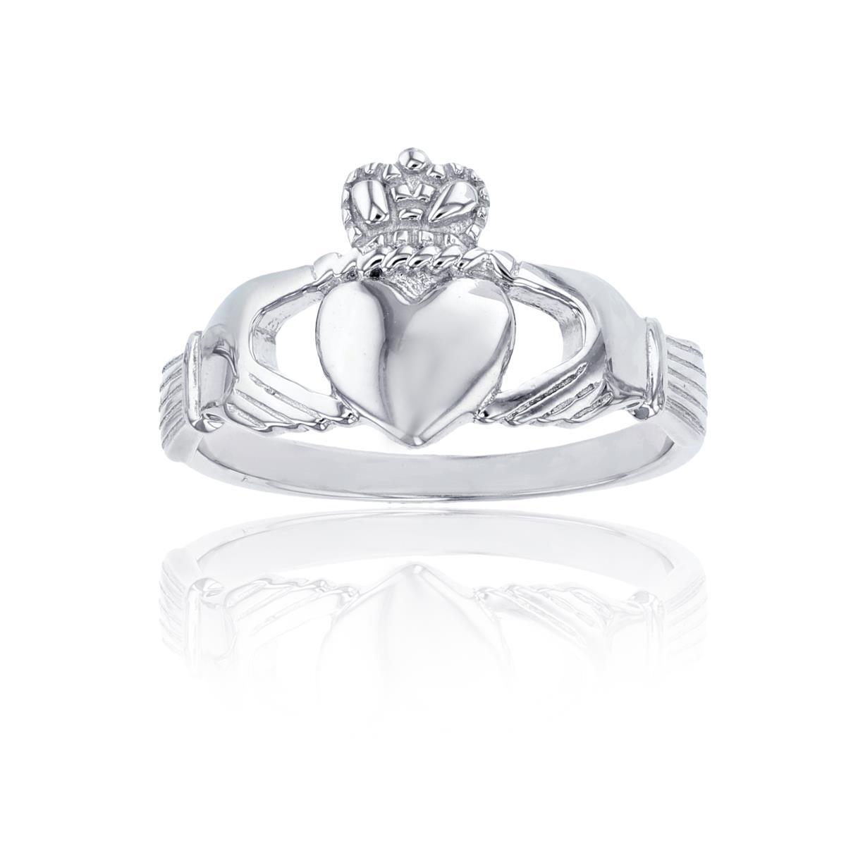 Sterling Silver 12mm Claddagh Ring