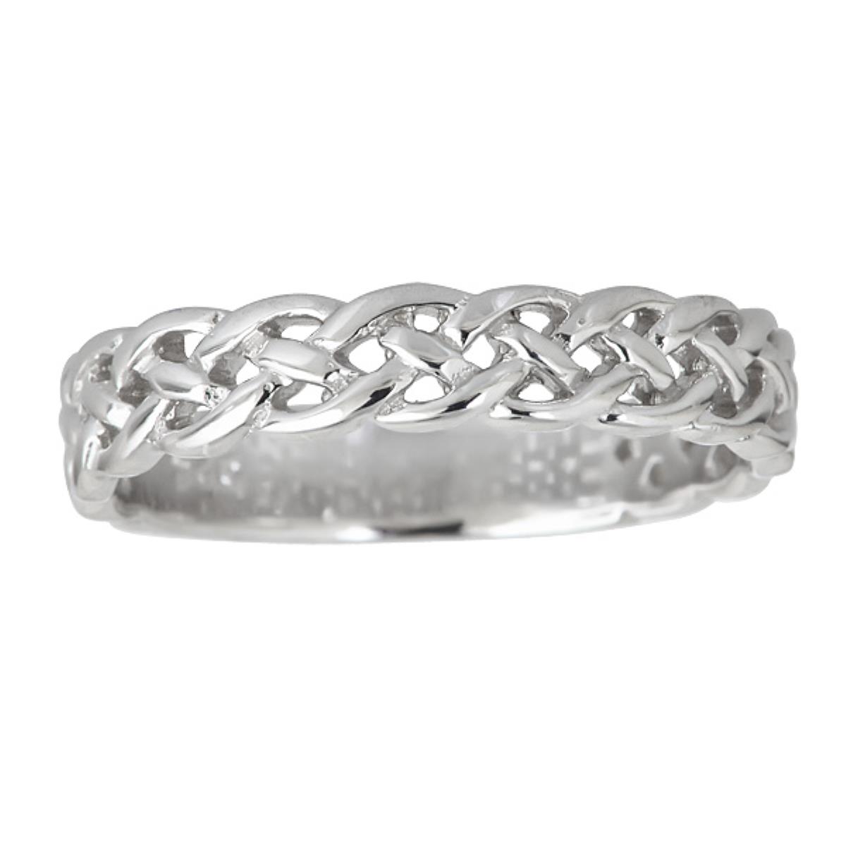 Sterling Silver 4mm Celtic  Ring