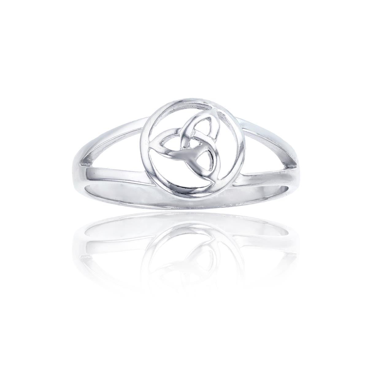 Sterling Silver Round Celtic Ring