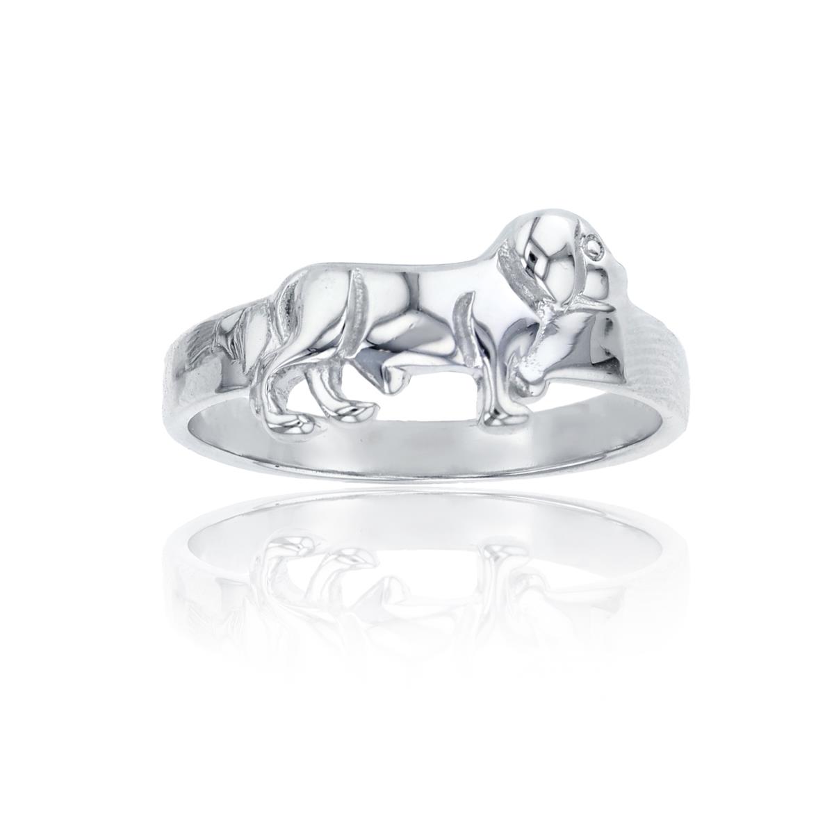 Sterling Silver Dog Ring