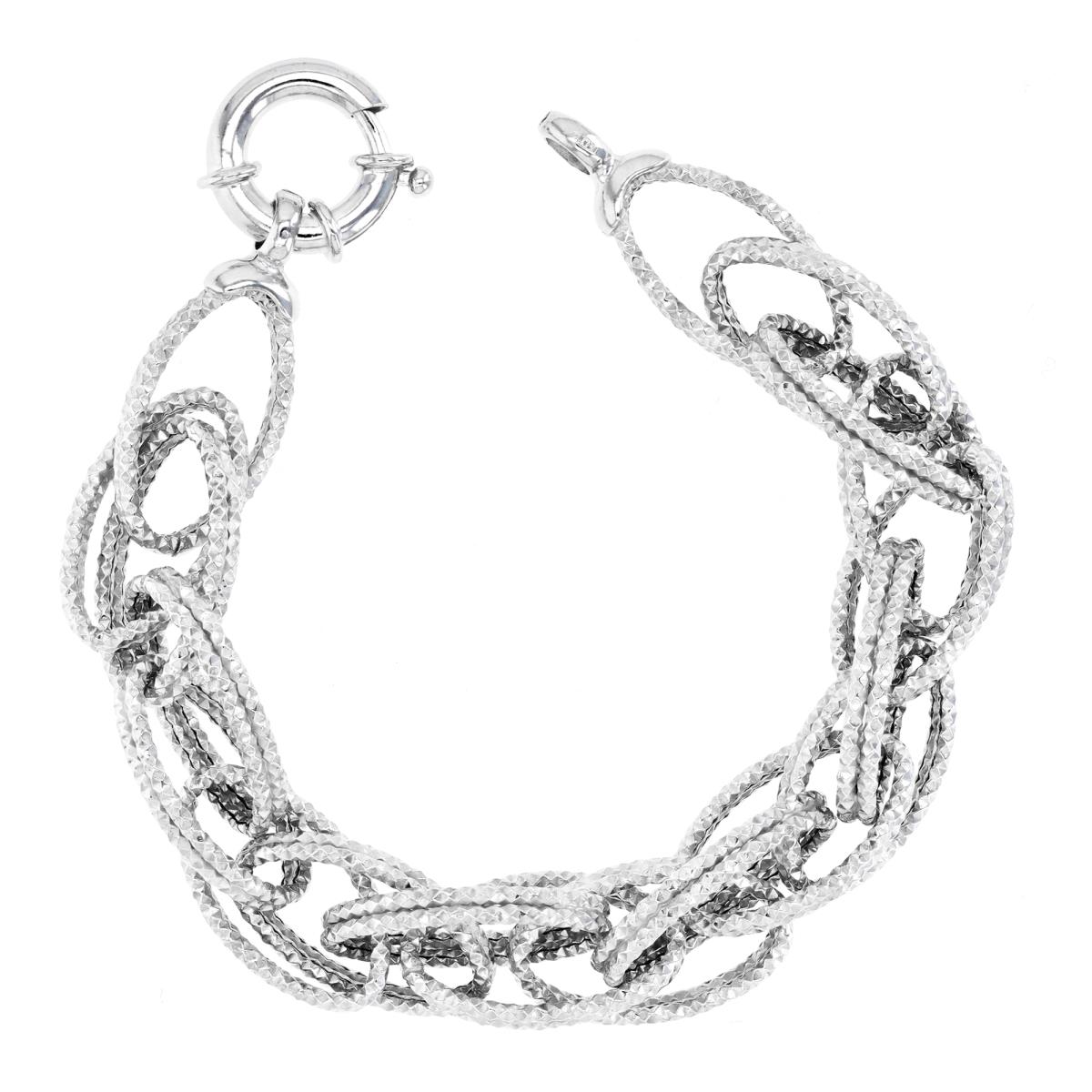 Sterling Silver DC Intertwined Link Bracelet