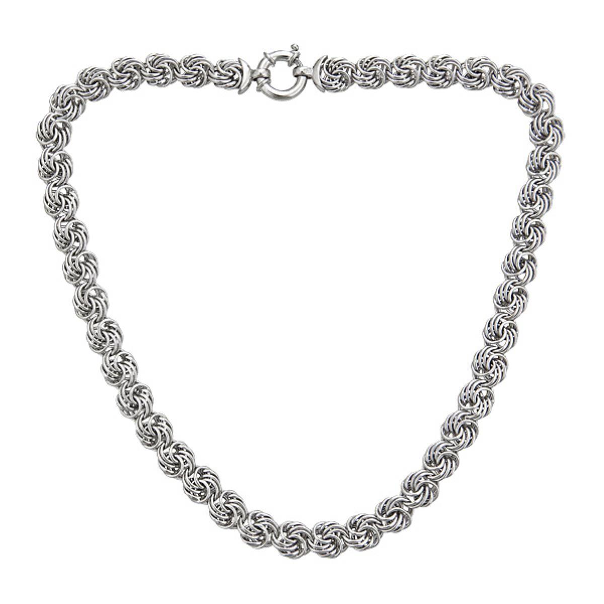 Sterling Silver Rosetta 100 Necklace