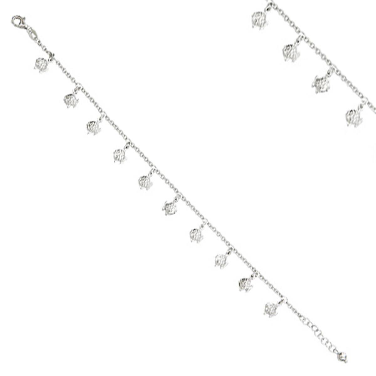 Sterling Silver Nautical Fish Anklet
