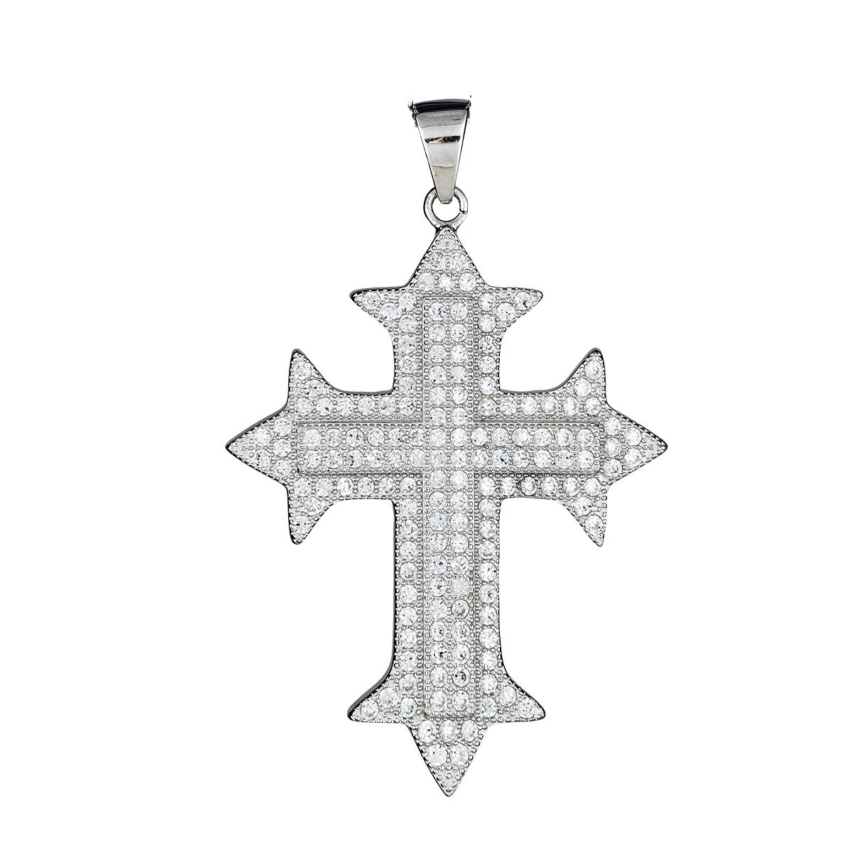 Sterling Silver Mens Cross Pendant