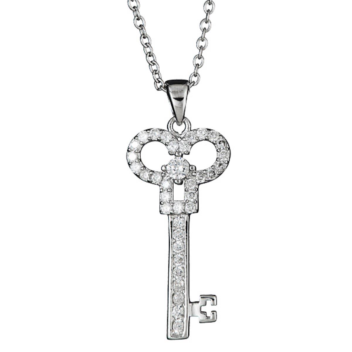 Sterling Silver Key Pendant