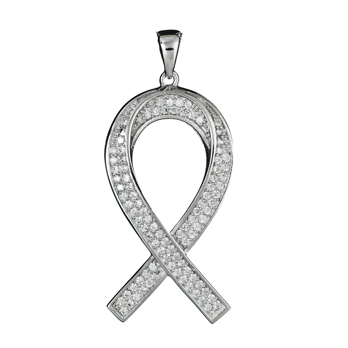 Sterling Silver Ribbon Pendant