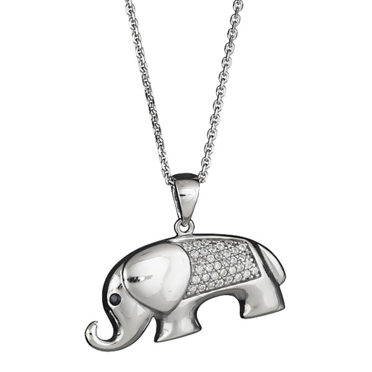 Sterling Silver Elephant Pendant