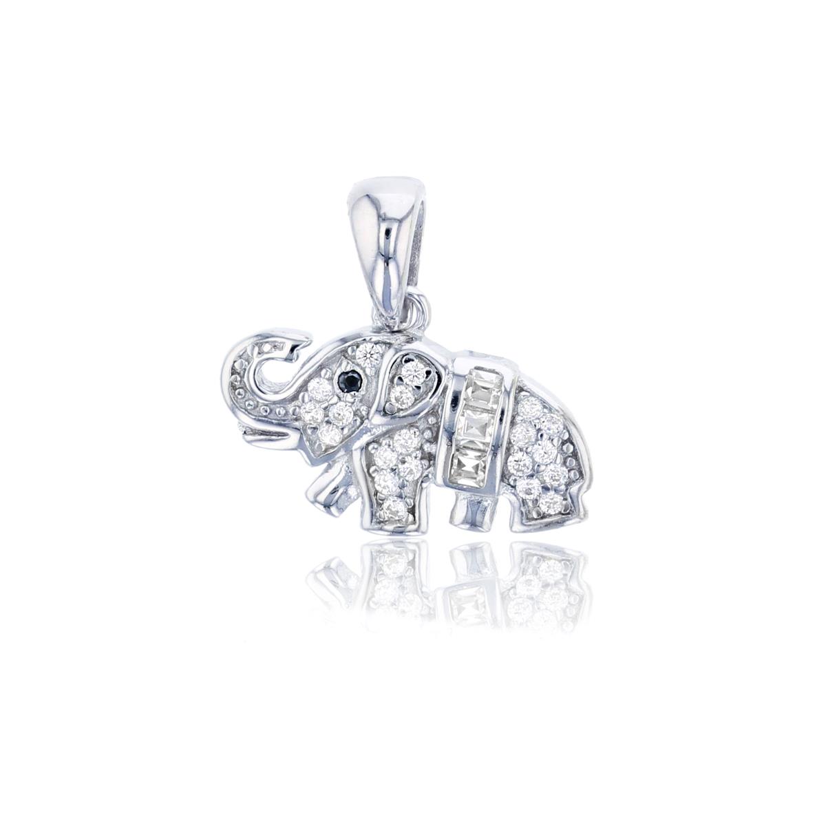 Sterling Silver Elephant Pendant