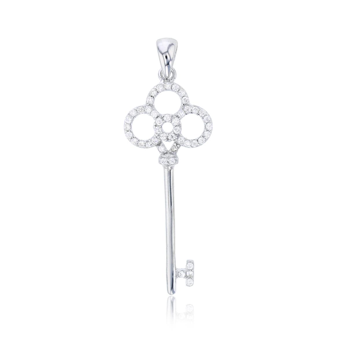 Sterling Silver Key Pendant