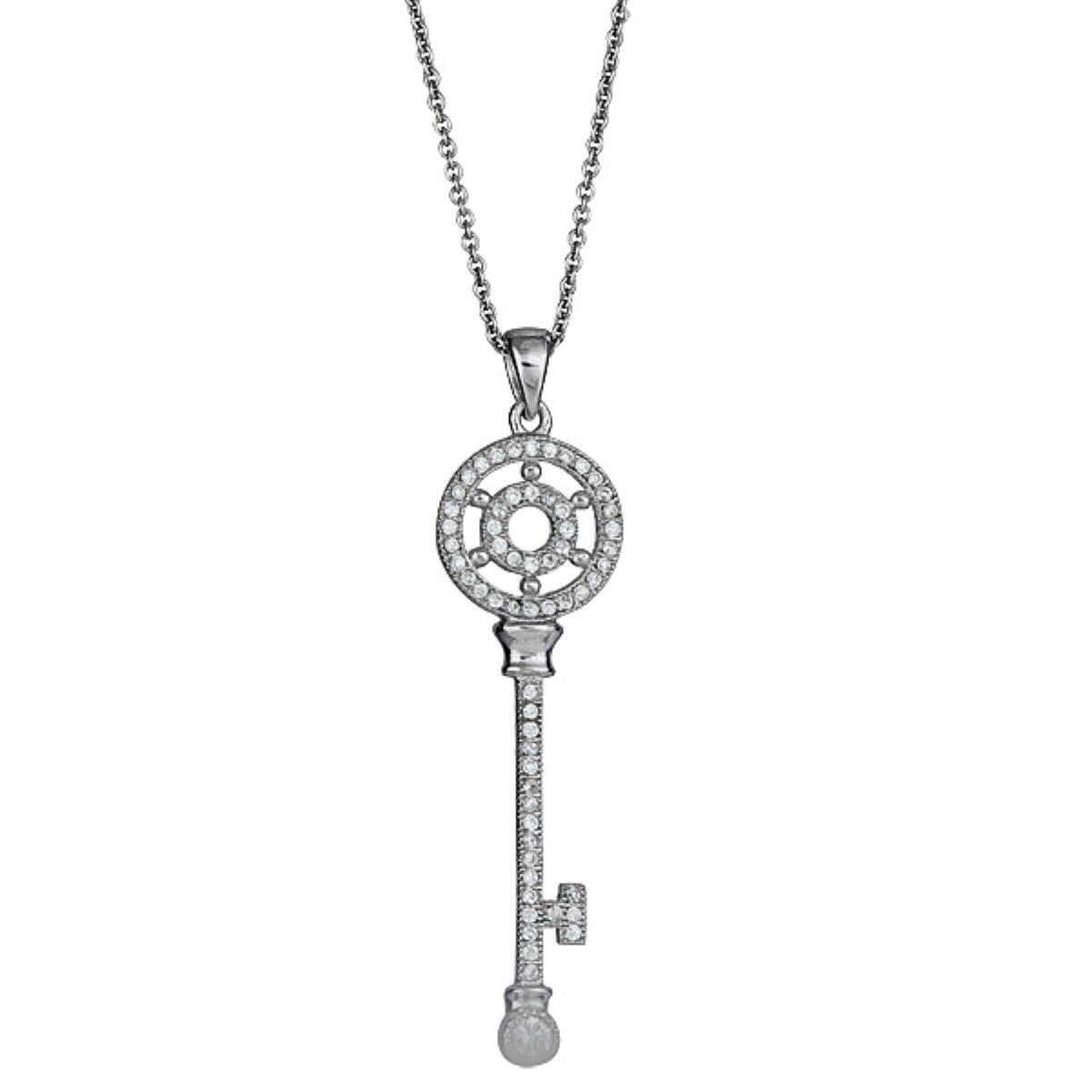 Sterling Silver Key Pendant