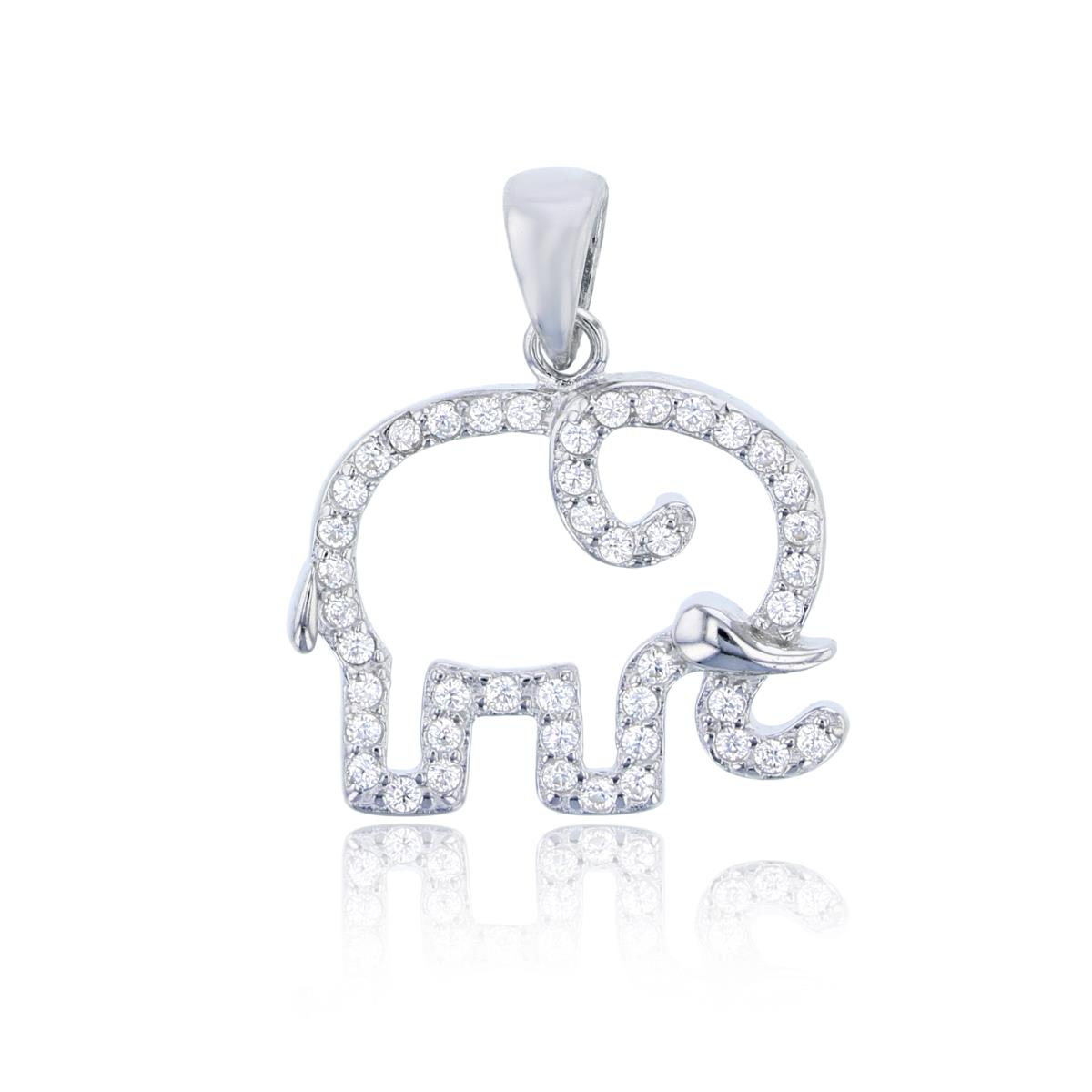 Sterling Silver Elephant Pendant