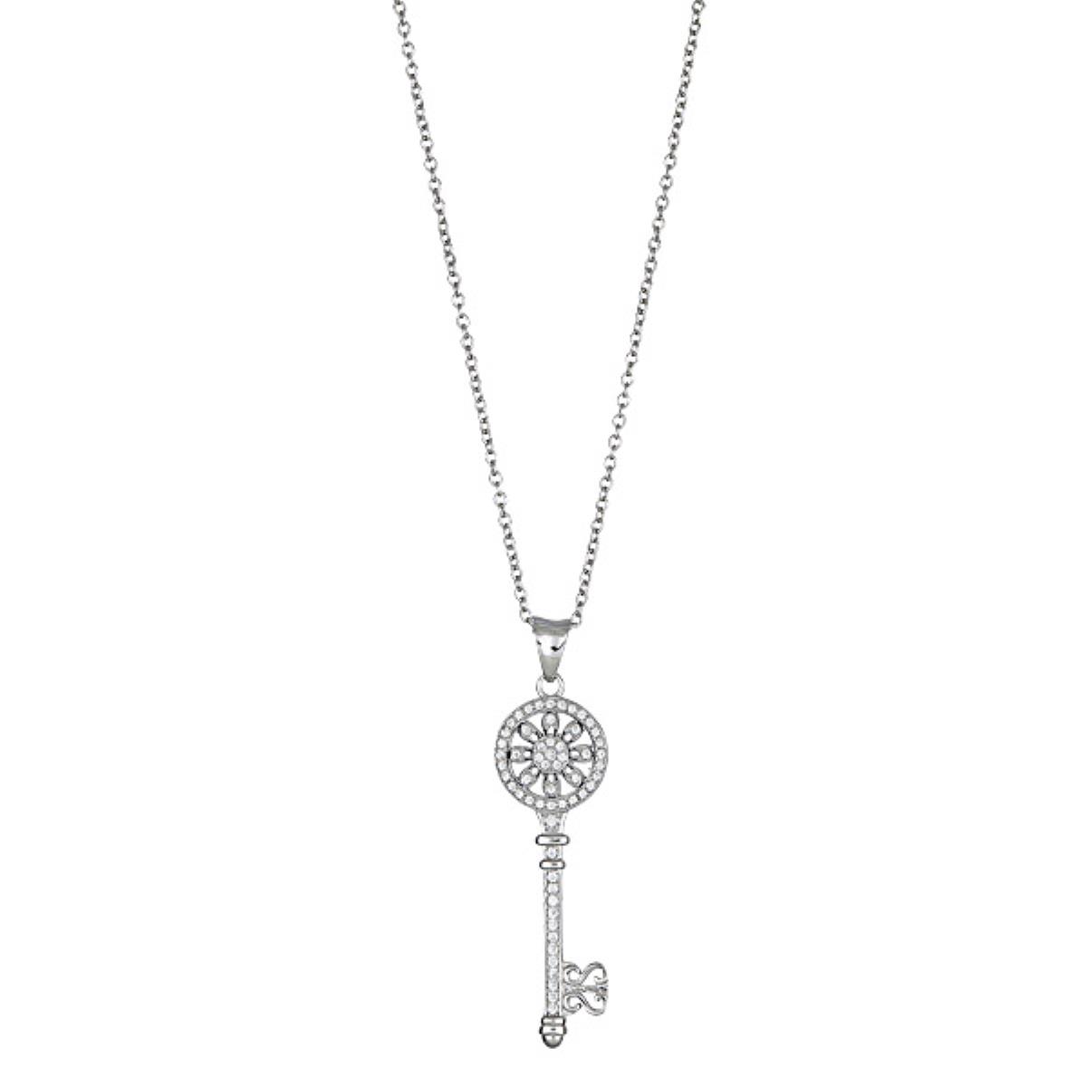 Sterling Silver Key Pendant