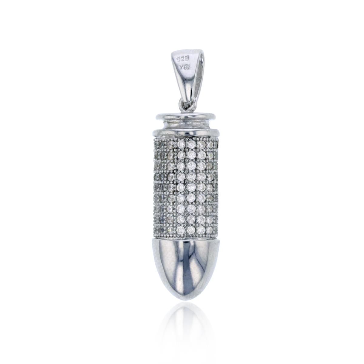 Sterling Silver Bullet Pendant