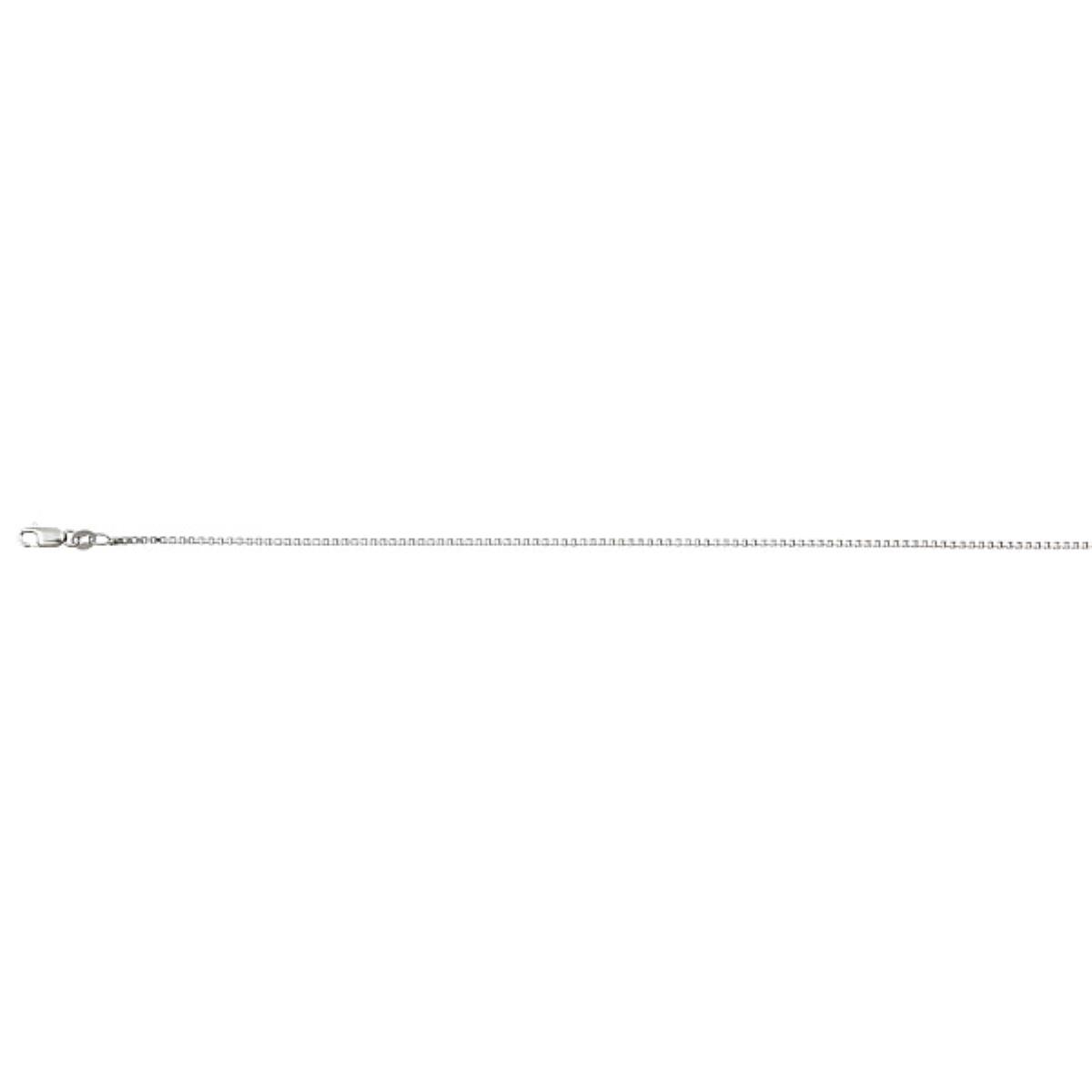 Sterling Silver 1.85mm 18" Box 036 Rhodium Plated Chain