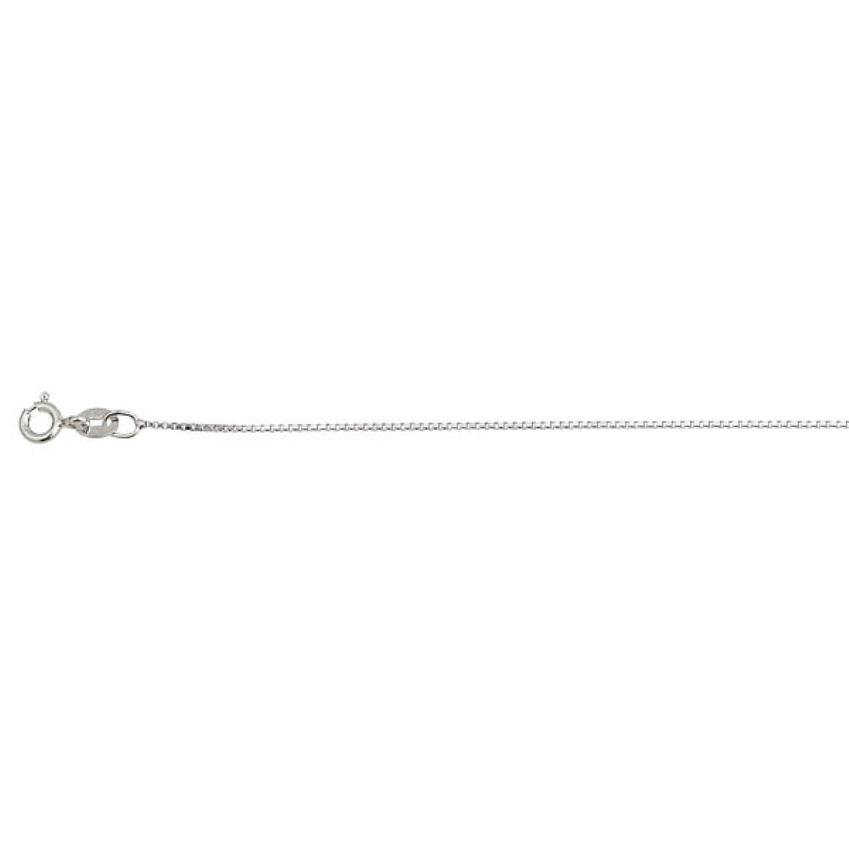 Sterling Silver 2.30mm 16" Sparkle Rhodium Plated Chain