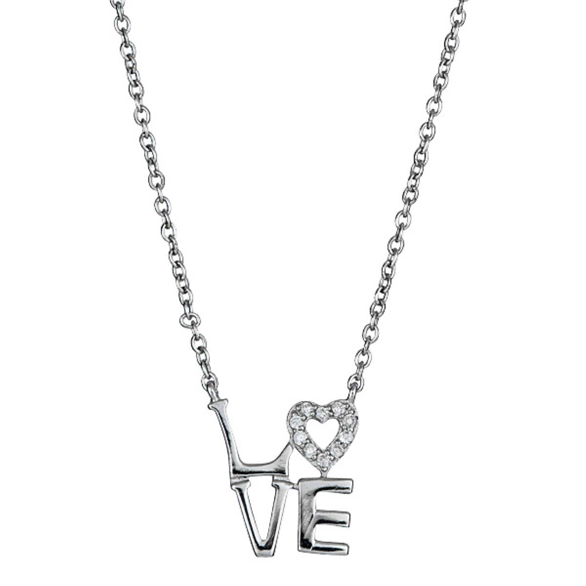 Sterling Silver LOVE Necklace
