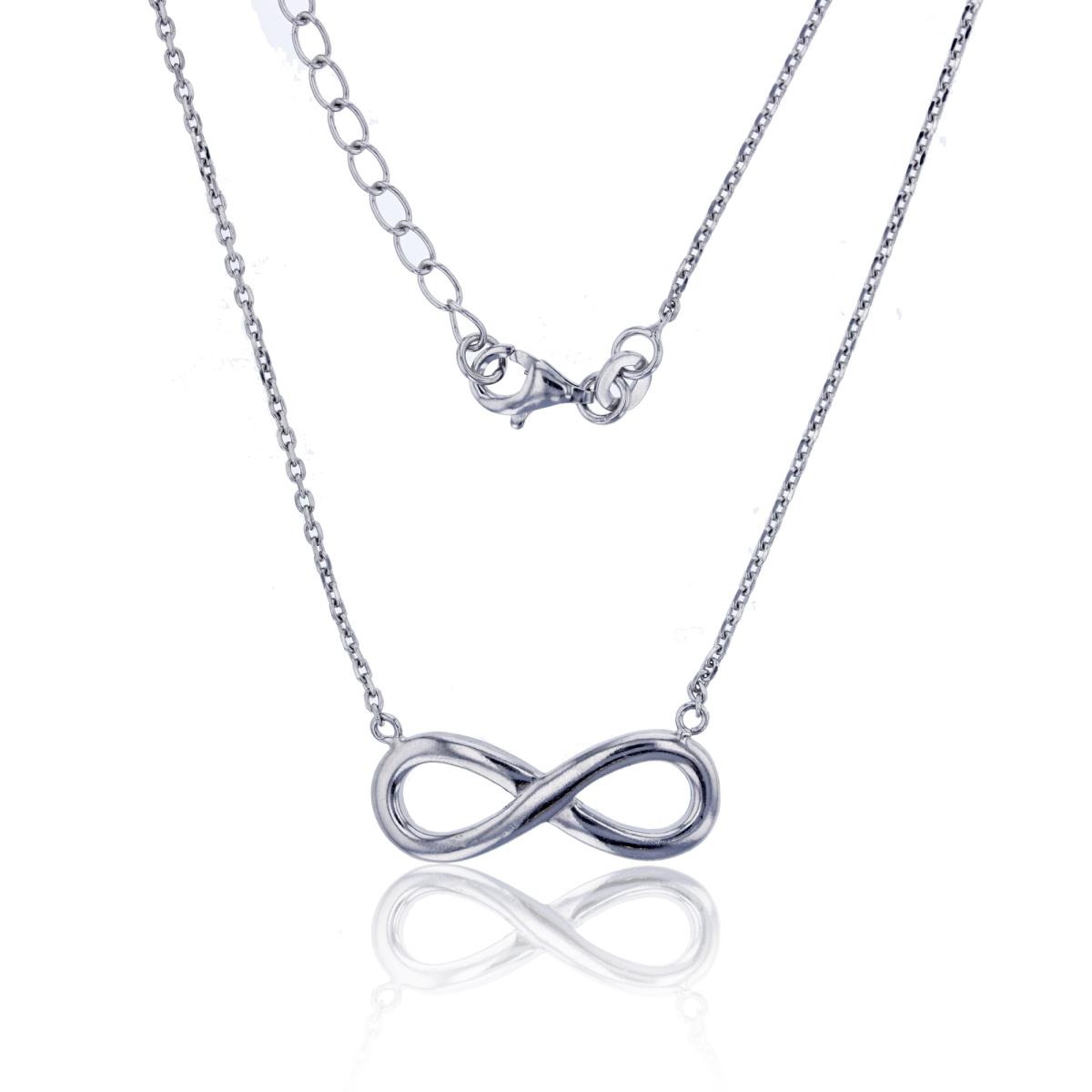 Sterling Silver Infinity 16+2" Necklace