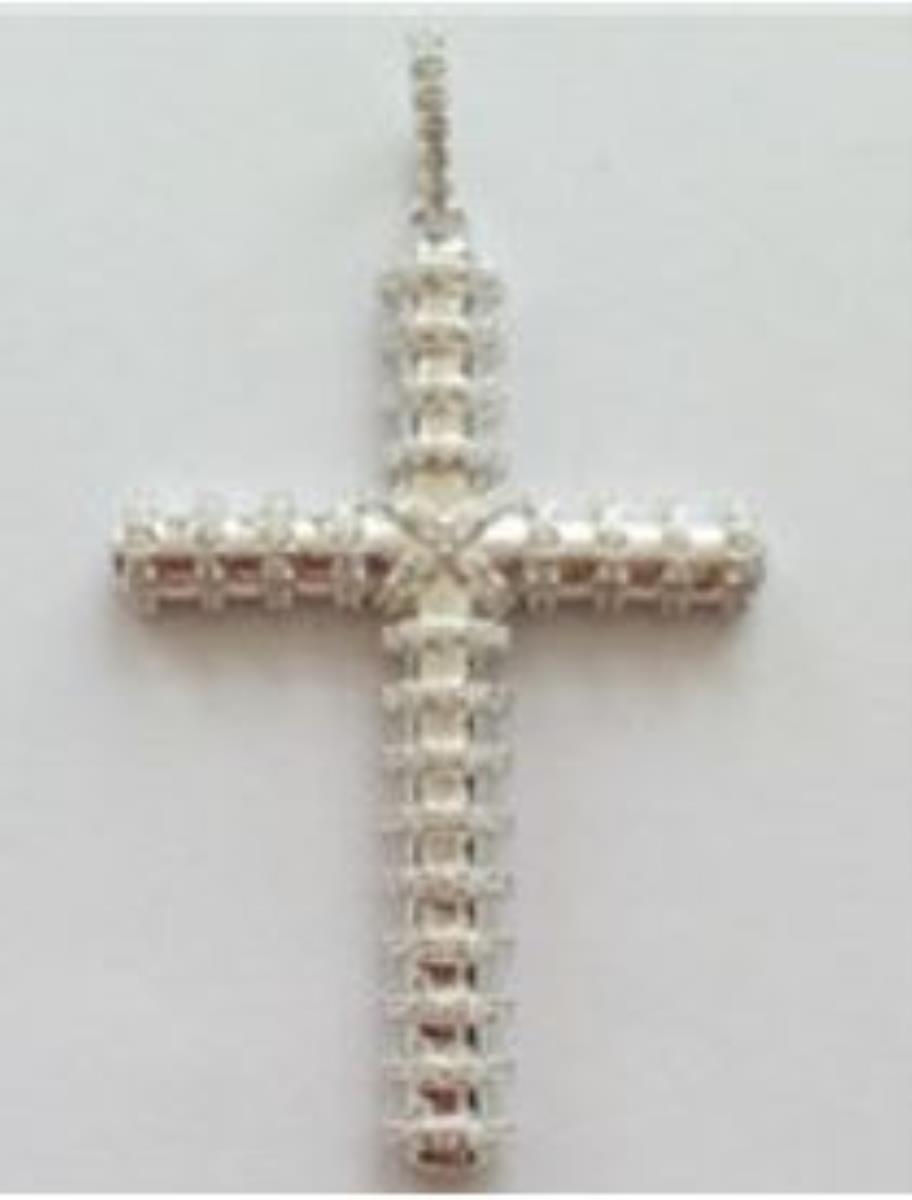 Sterling Silver Wrapped Cross Pendant