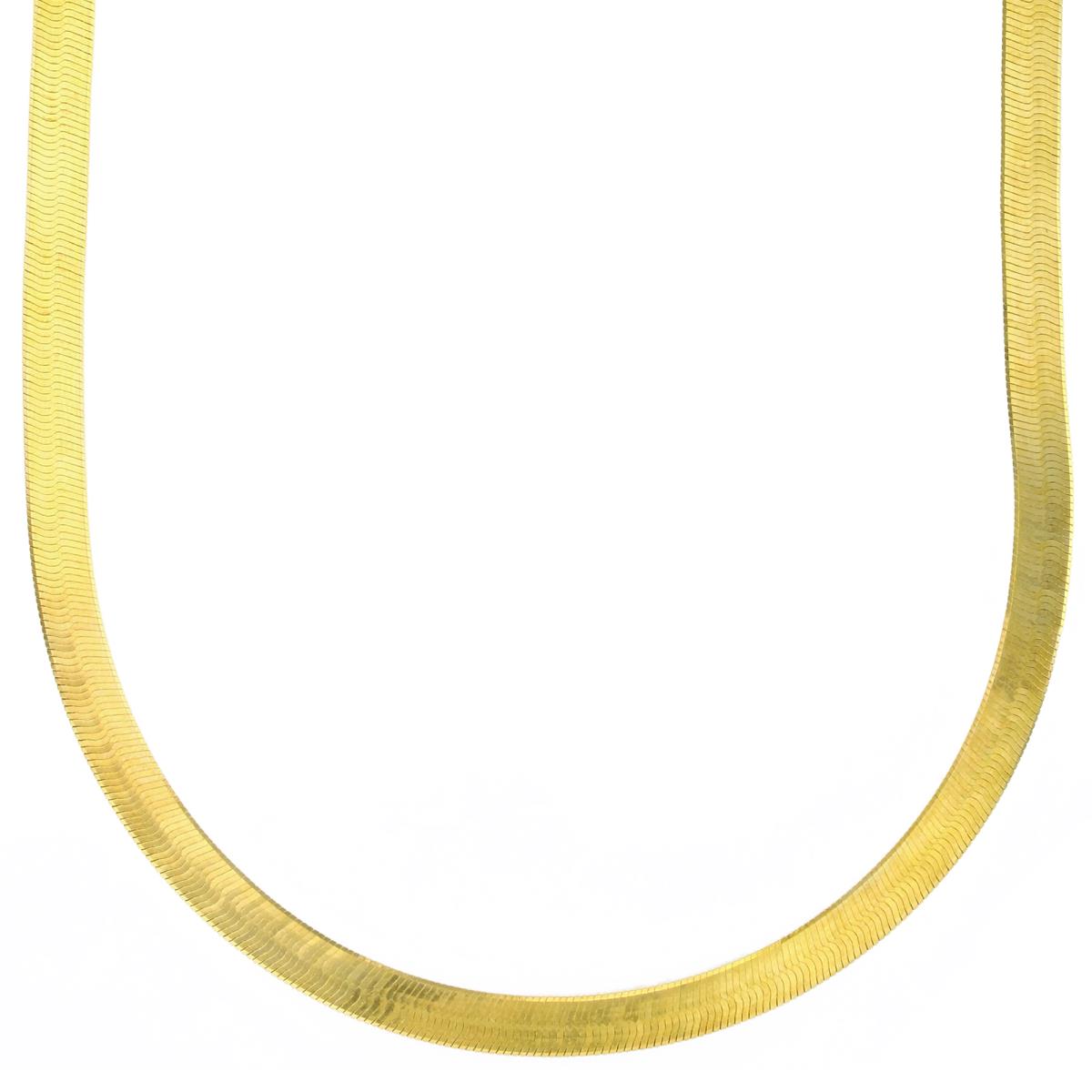 14k Yellow Gold 5mm Herringbone 050 24" Chain 