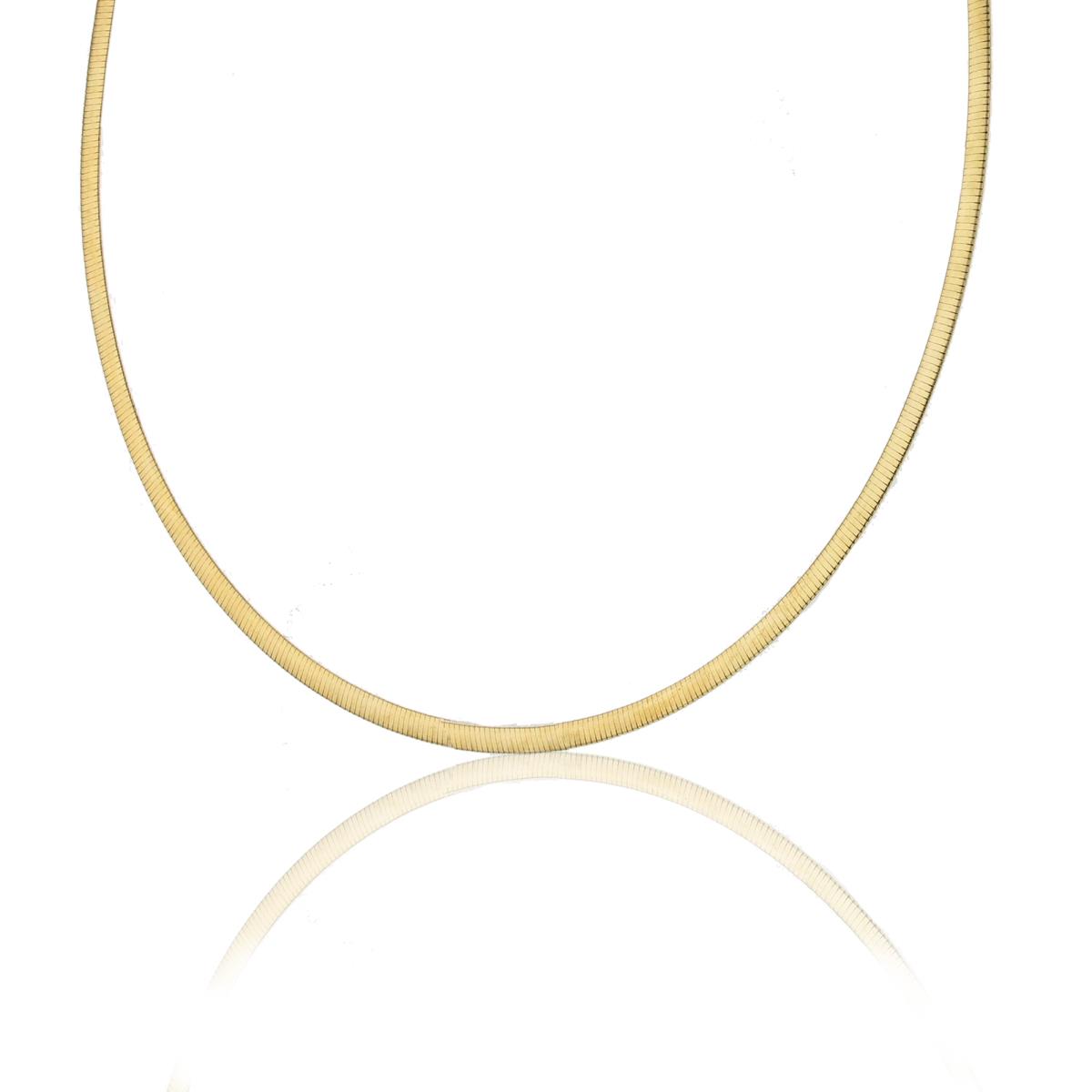 14k Yellow Gold 4mm Omega Chain 