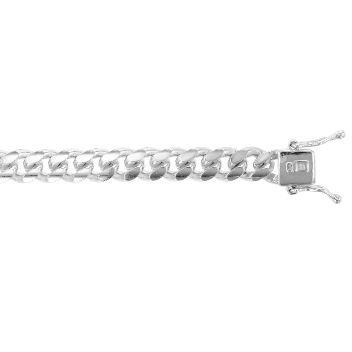 Sterling Silver 7.20mm 26" 220 Miami Cuban Rhodium Plated Chain