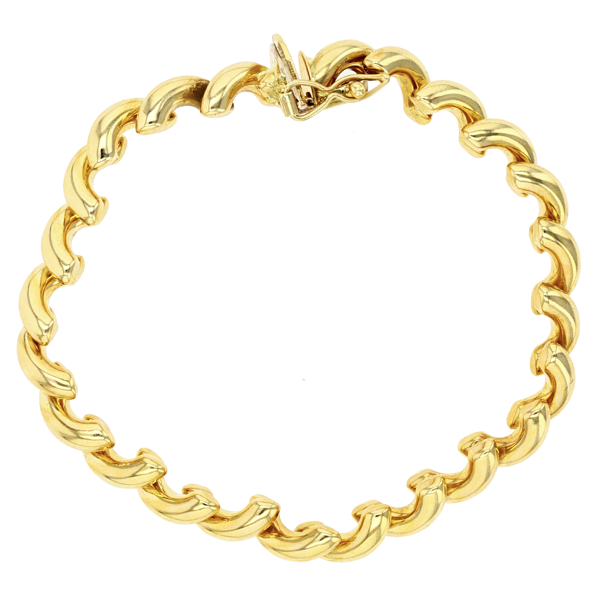14K Yellow Gold San Marco 7.25" Bracelet