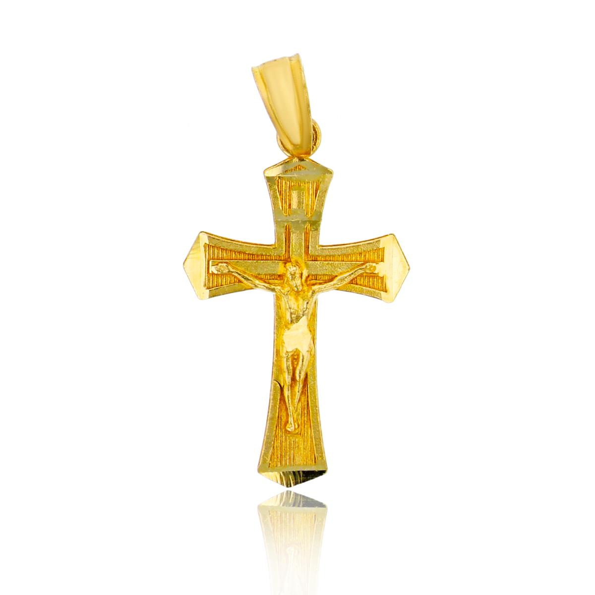 14K Yellow Gold Cross Pendant