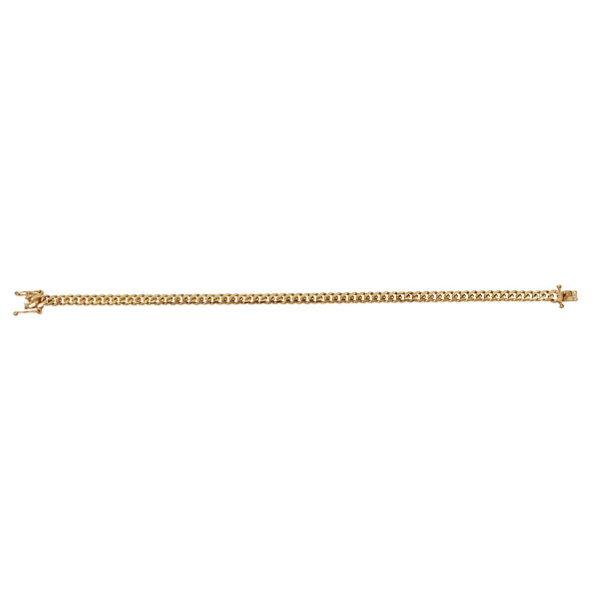 14K Gold Yellow 4.50MM Miami Cuban 8 Basic Chain