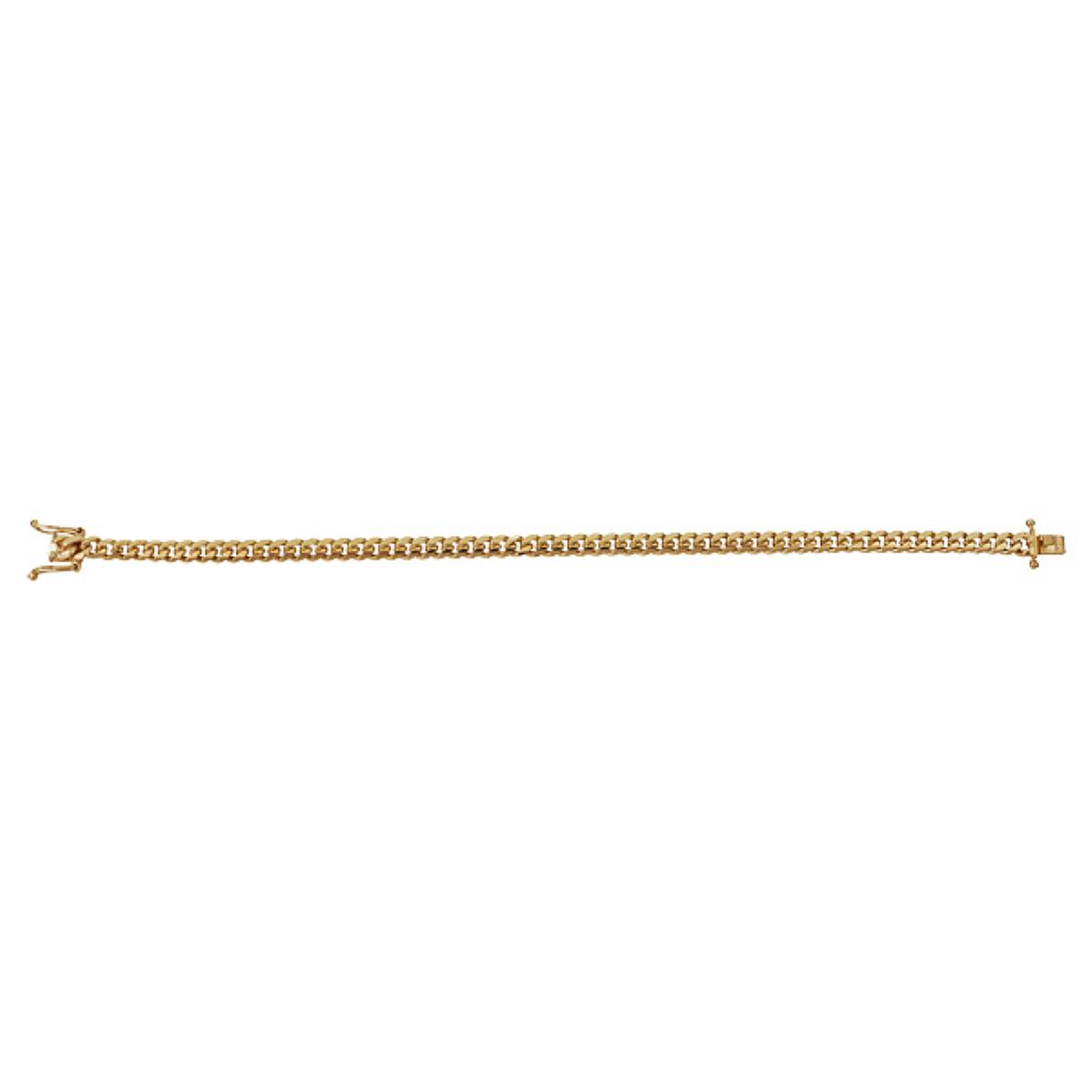 14K Gold Yellow 5.00MM Miami Cuban 8 Basic Chain