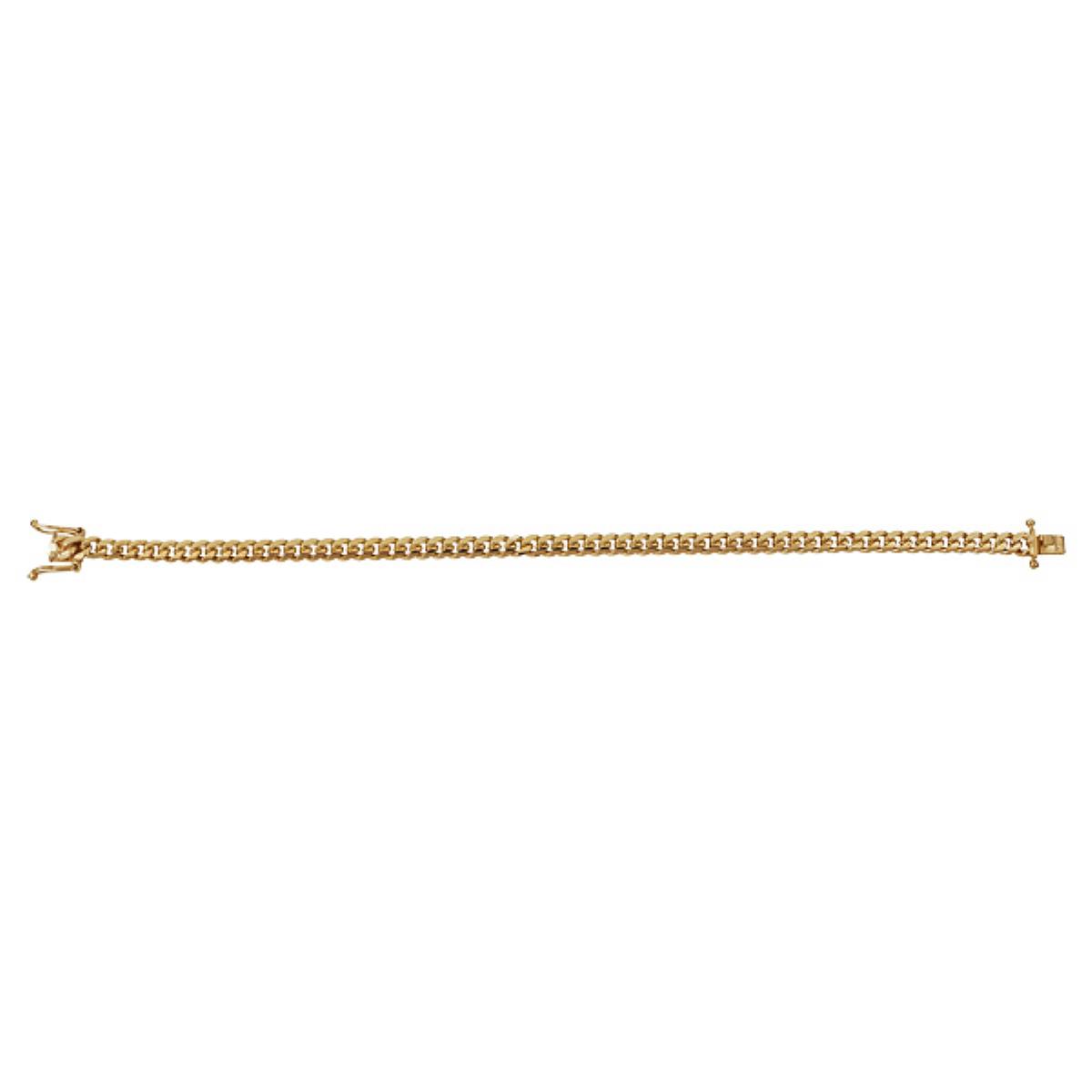 14K Gold Yellow 5.00MM Miami Cuban 8 Basic Chain