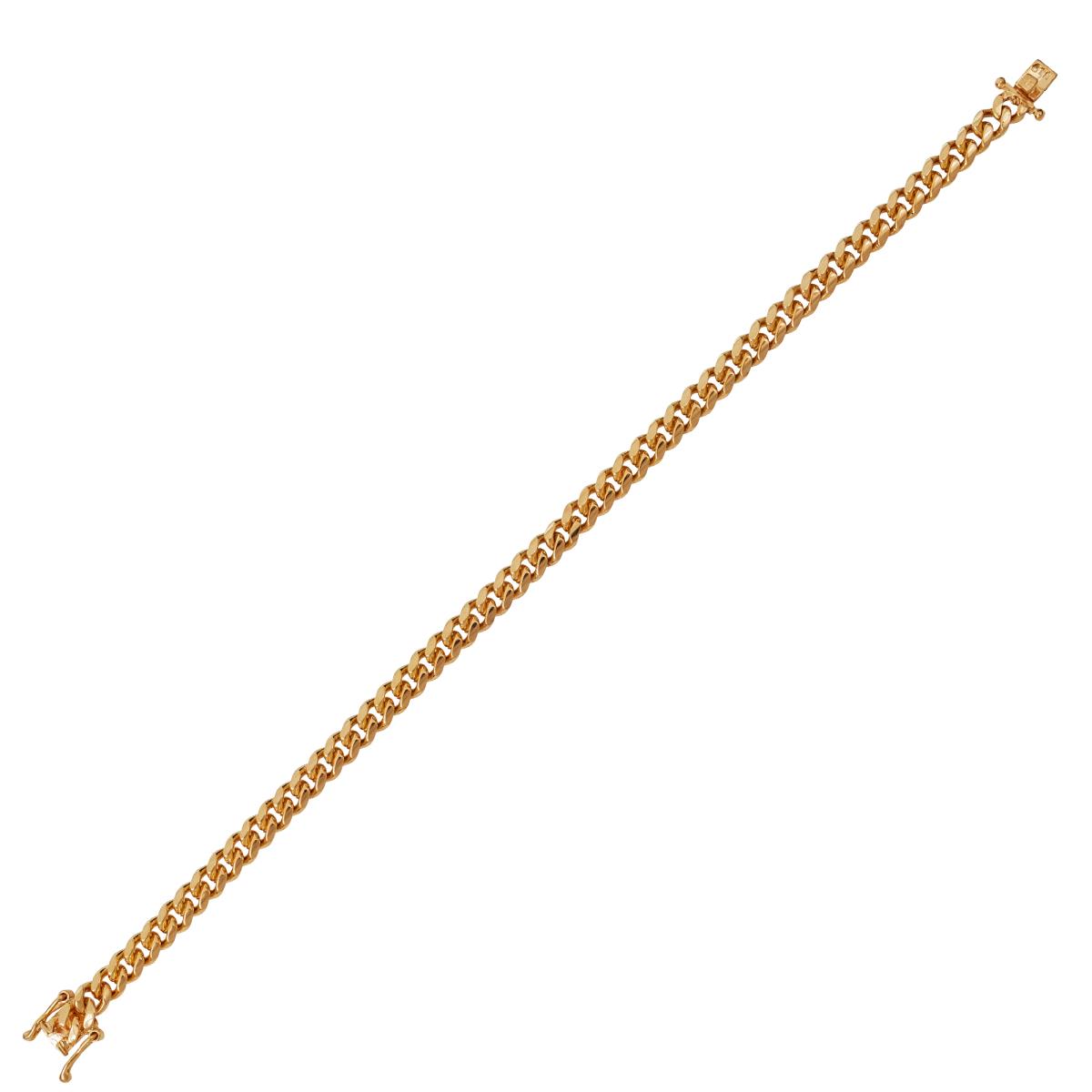 14K Gold Yellow 5.50MM Miami Cuban 8 Basic Chain