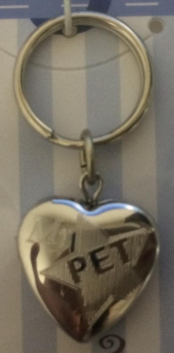 Sterling Silver Rhodium "My Pet" Pet Collar Locket Pendant
