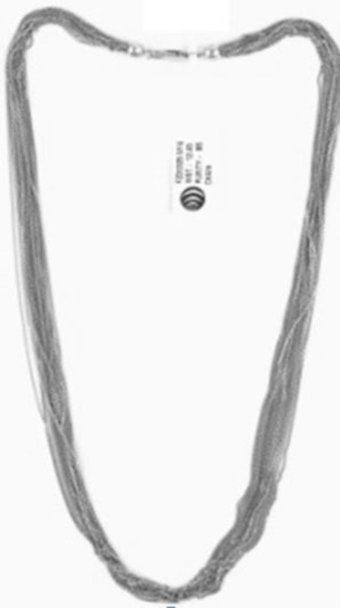 Sterling Silver Rhodium 18" 16 Strand DC Cable Chain 