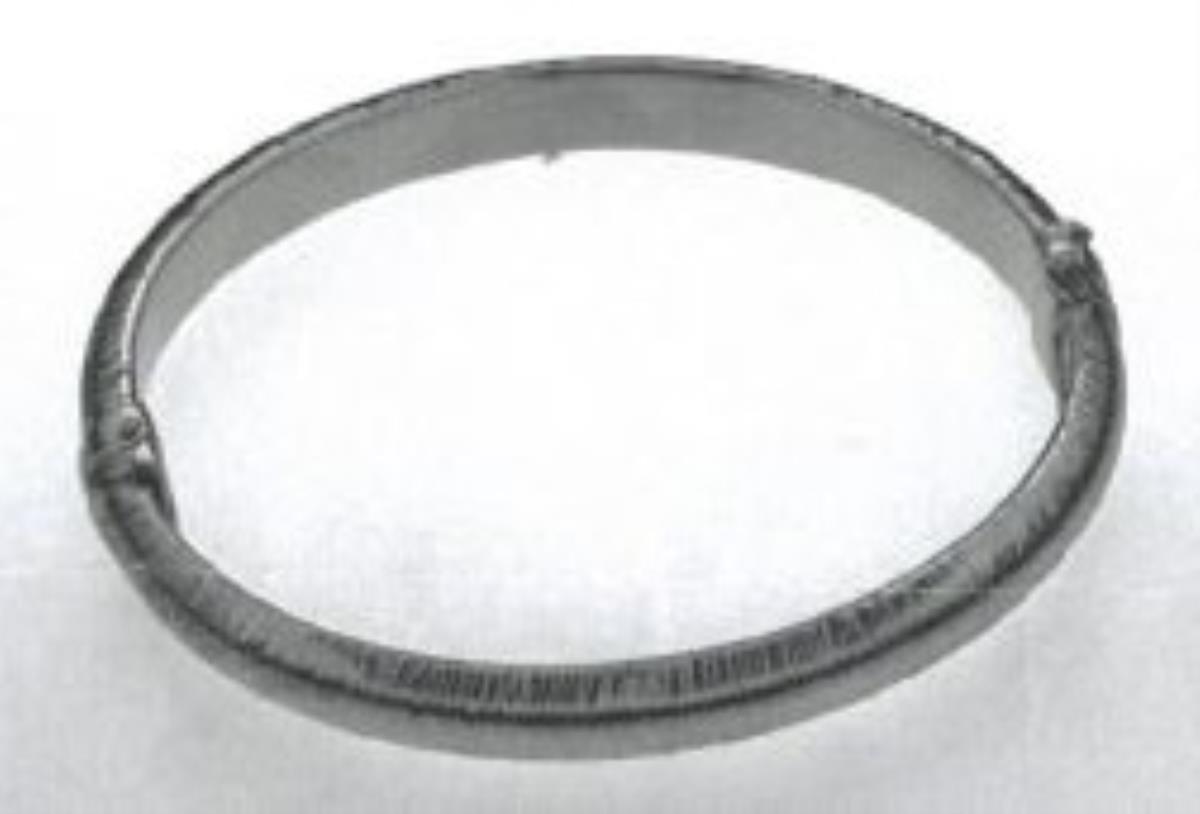Sterling Silver Rhodium 7.70mm Polished & Diamond Cut Bangle Bracelet