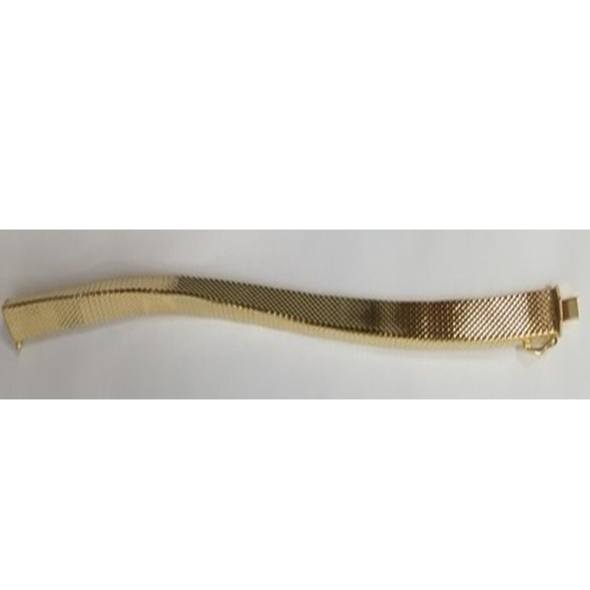 Sterling Silver Rhodium 6.85mm 3D Skewed Diagonal Diamond Cut Omega-Style 7.5" Bracelet