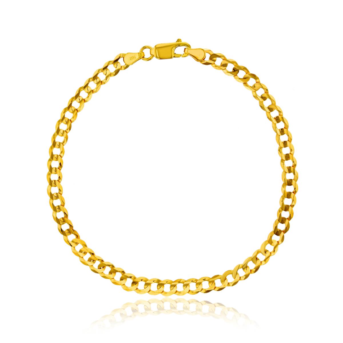 14k Yellow Gold Cuban 5MM 120 8" Bracelet