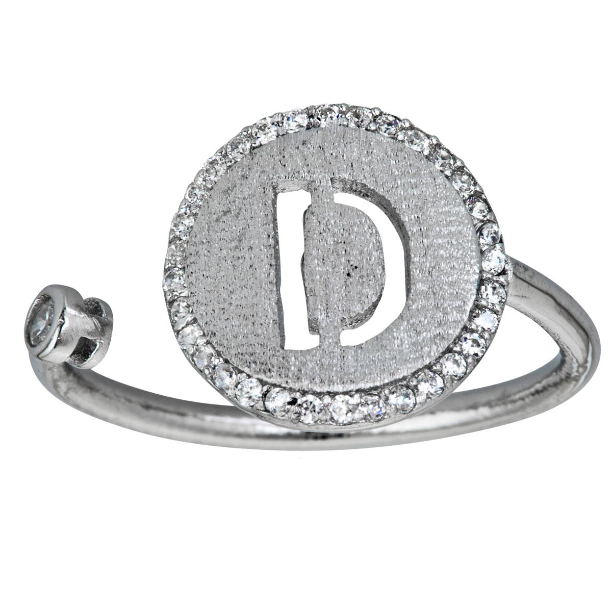 Sterling Silver Initial D Ring