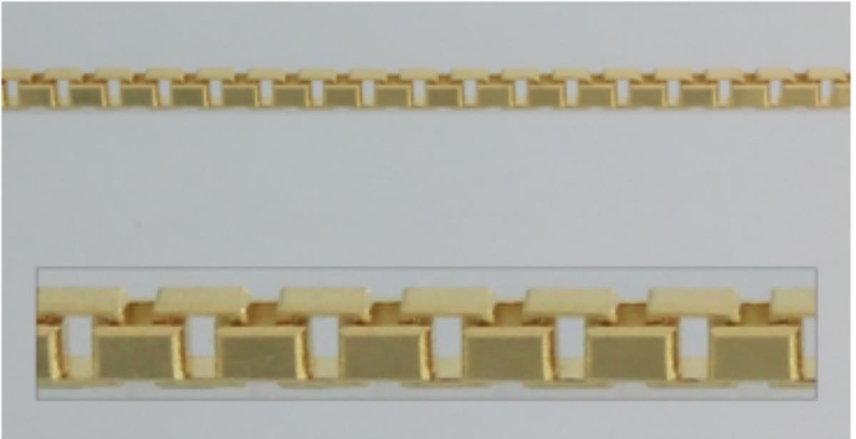 18K Yellow Gold 0.60mm Box 18" Chain 