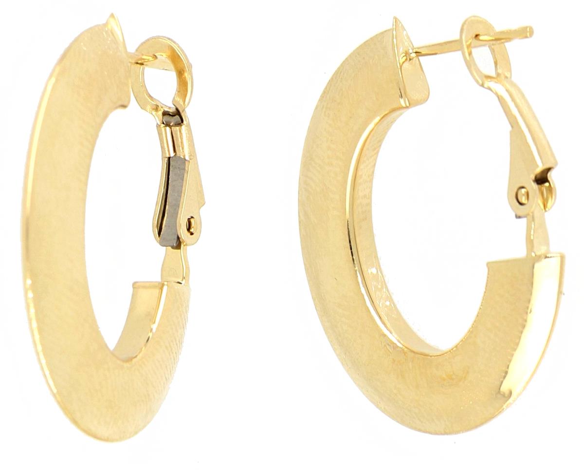 10K Yellow Gold Polished Hoop Earring