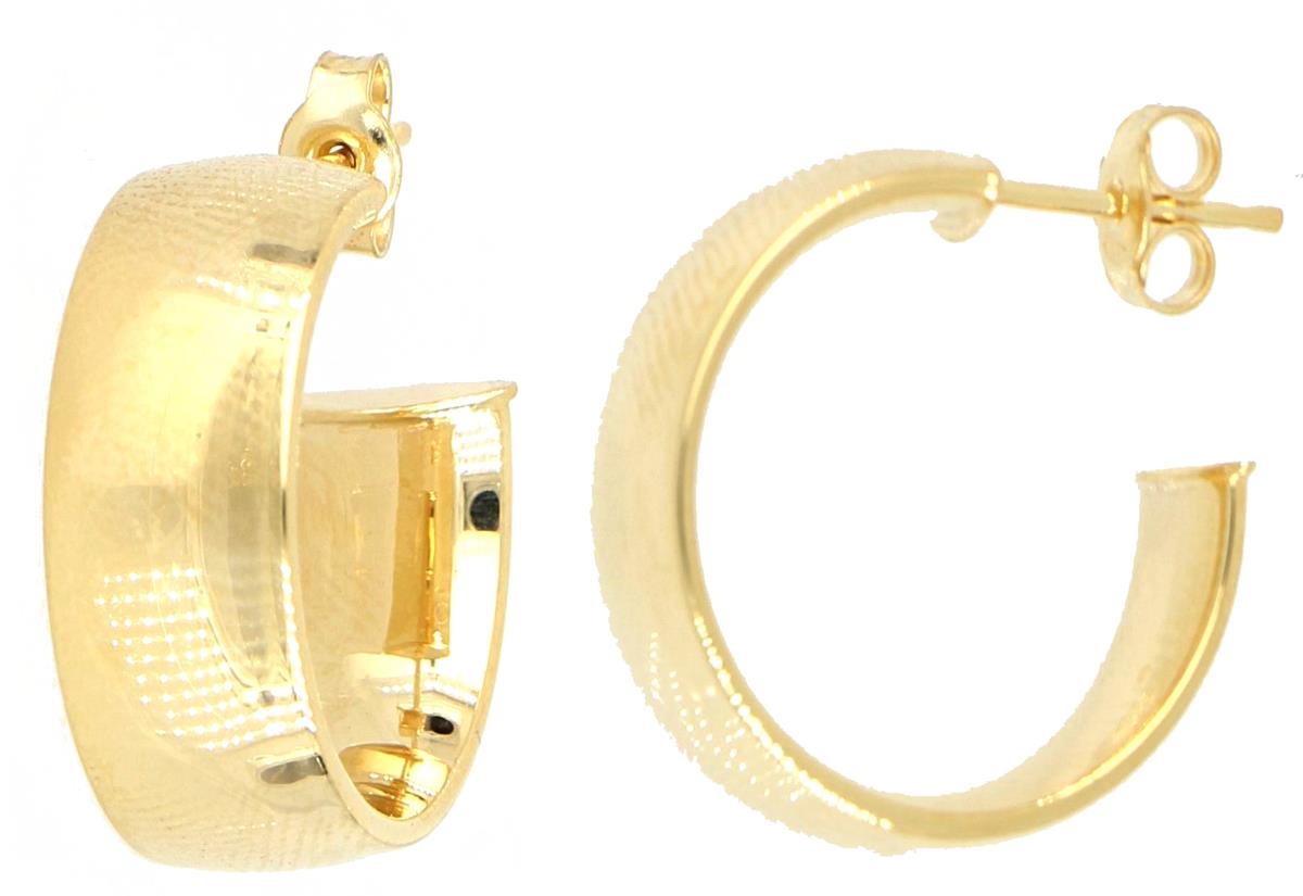 10K Yellow Gold Polished Hoop Earring