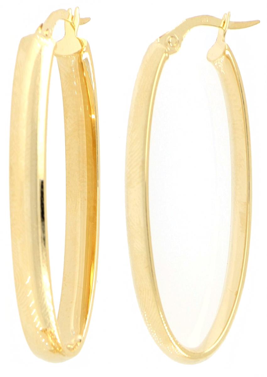 10K Yellow Gold Polished Hoop Earring