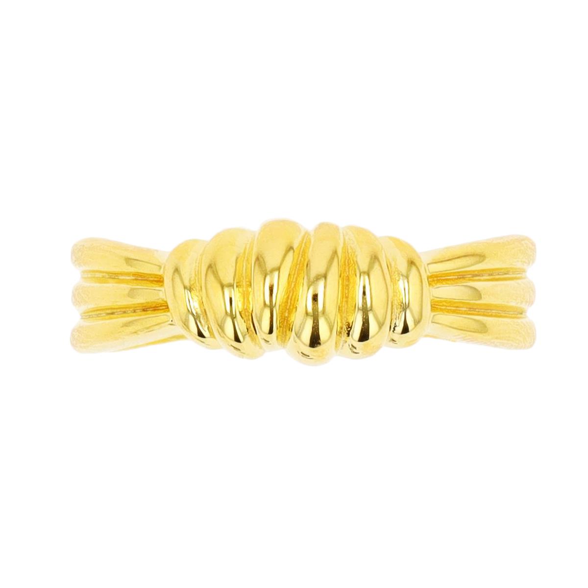 Sterling Silver Yellow Polished Knot Fashion Ring