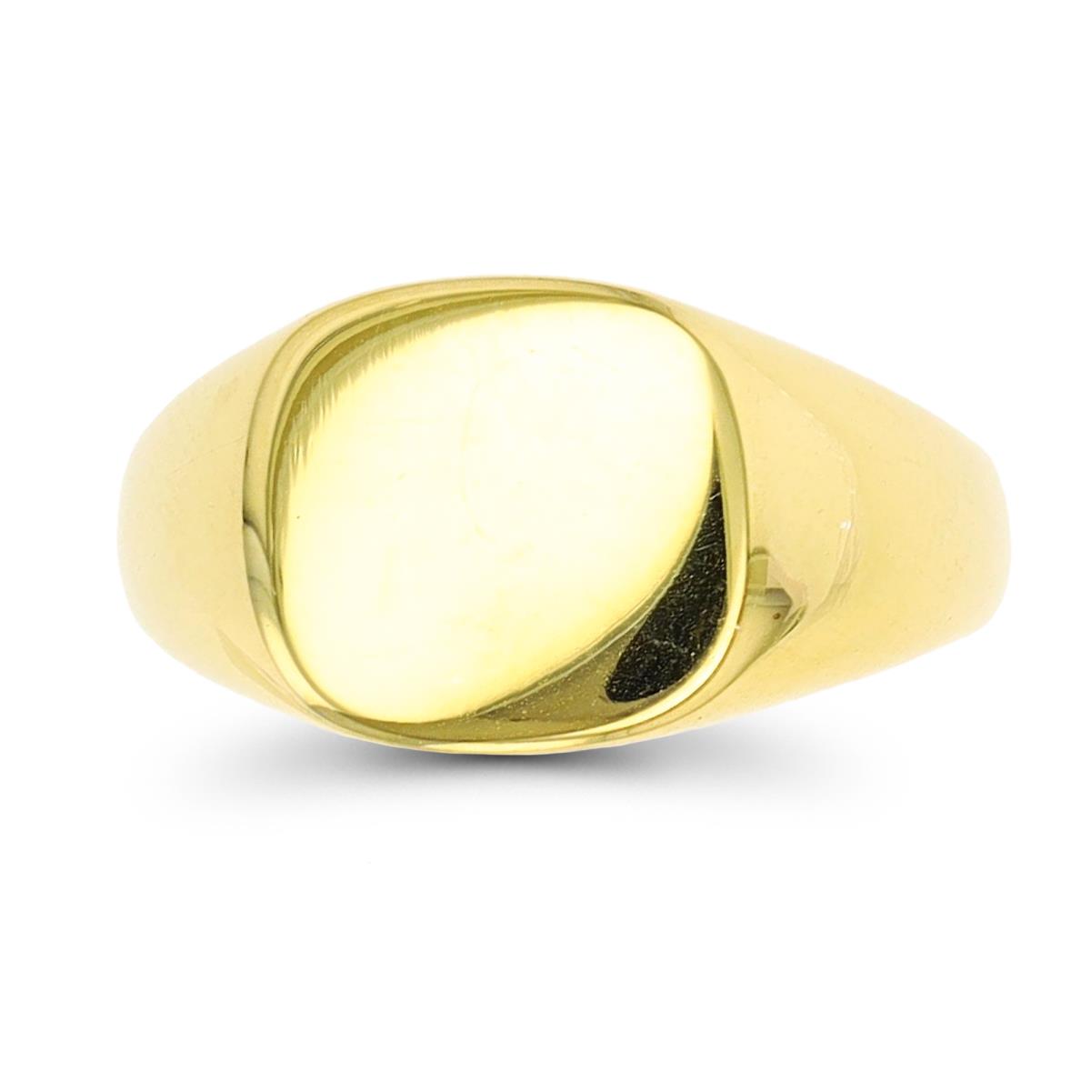 10K Yellow Gold 8mm Polished Signet Ring