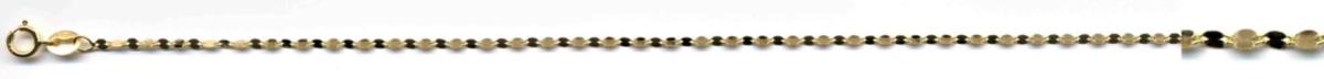 14K Yellow Gold 1.73mm 18" 025 Polished Petal Chain