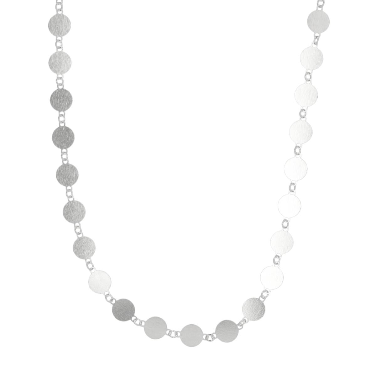 Sterling Silver Anti-Tarnish Circles 22" Necklace
