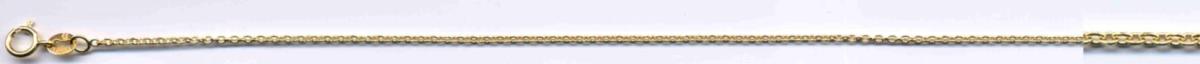 14K Yellow Gold 1.20mm 18" 030 DCEdge Cable Chain
