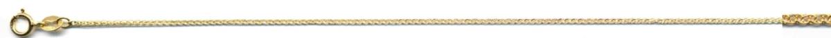 14K Yellow Gold 1.00mm 18" 020 DC 4-Sided Cable Chain